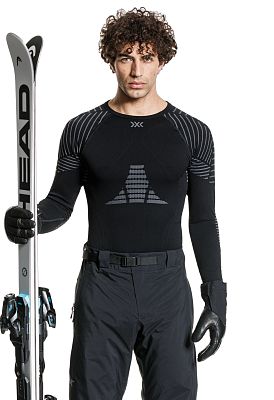 Превью Термобелье Термофутболка X-BIONIC Invent 4.0 LG SL Men Black/Charcoal